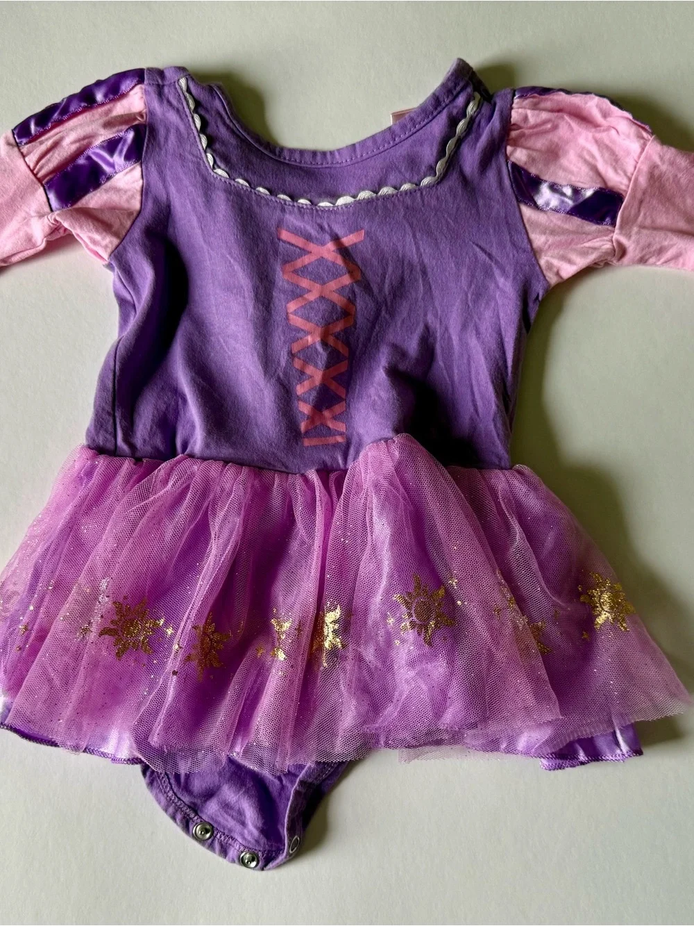 Rapunzel Princess Tulle Costume Bodysuit 3 months